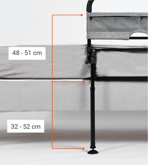 Dual Floor Support Legs for Maximum Stability