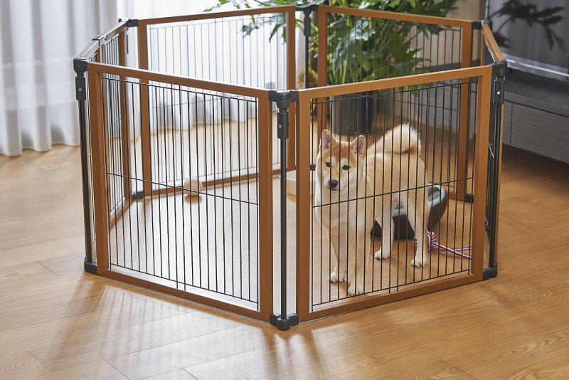 Wood Pet Pen PC01 - Stylish Wooden Pet Enclosure